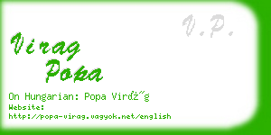 virag popa business card